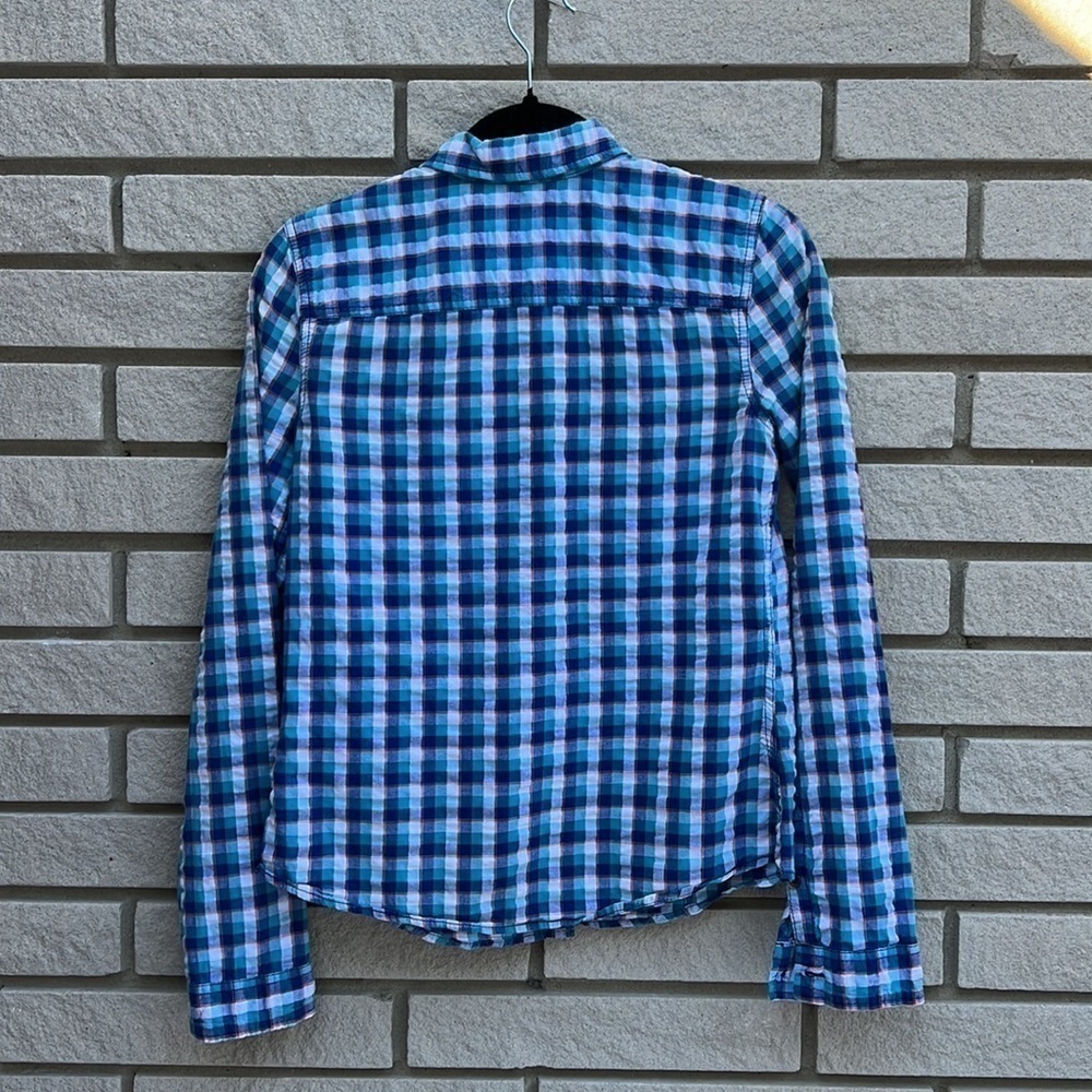 Hollister Plaid Seersucker Button Down SzS - Picture 8 of 8